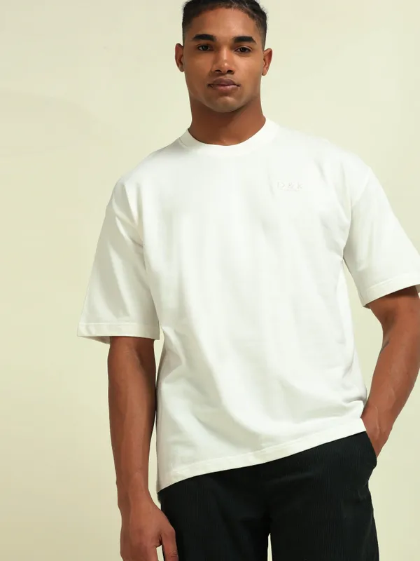 White_Terrycloth_Oversized_Graphic_T-Shirt_For_Men