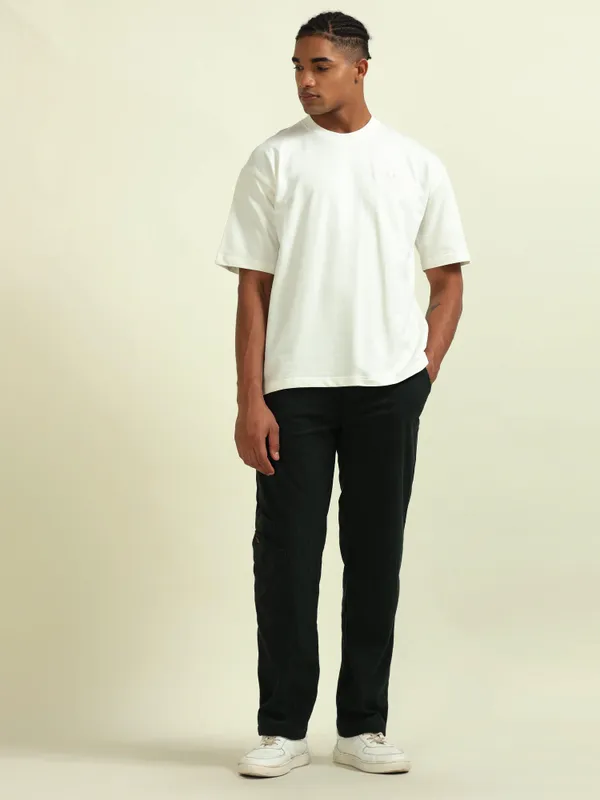 White_Terrycloth_Oversized_Graphic_T-Shirt_For_Men