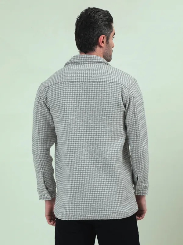 Grey_Cotton_Houndstooth_Zip-Up_Jacket_For_Men