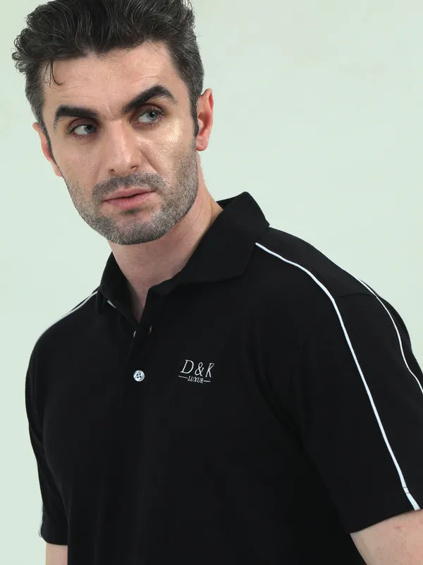 Navy_Blue_Polyester_Cotton_Embroidered_Polo_T-Shirt_For_Men