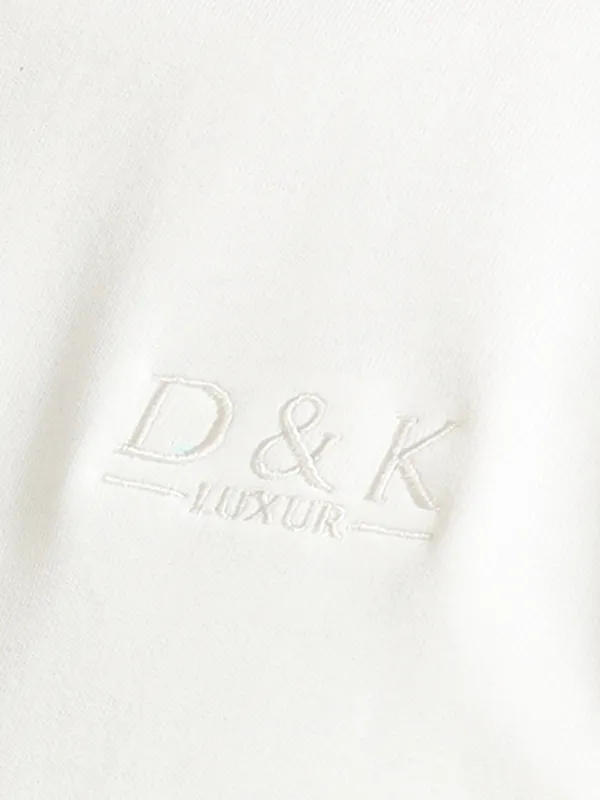White_Cotton_Terrycloth_Oversized_Puff_Print_T-Shirt_For_Men