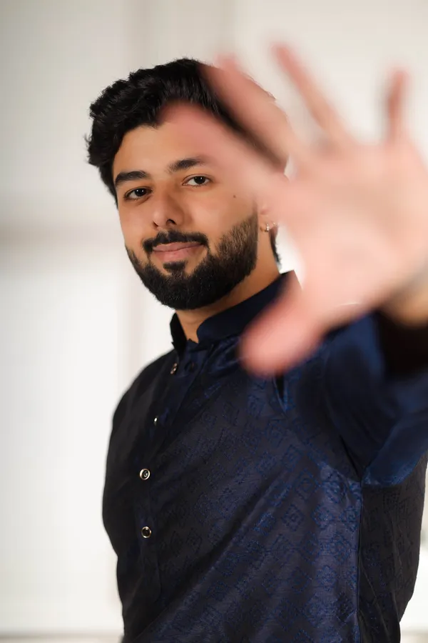 Navy_Silk_Jacquard_Woven_Texture_Kurta