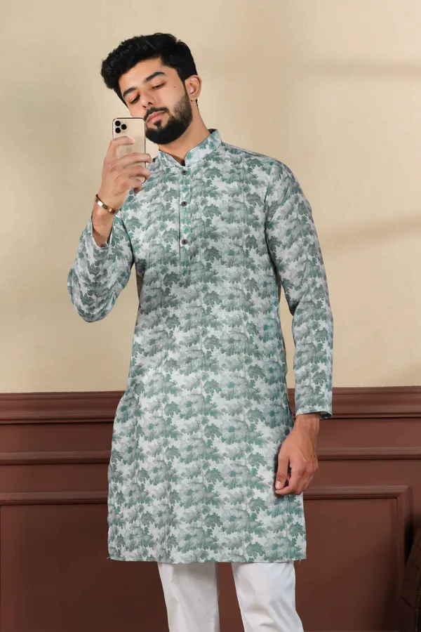 Light_Green_Linen_Digital_Print_Kurta