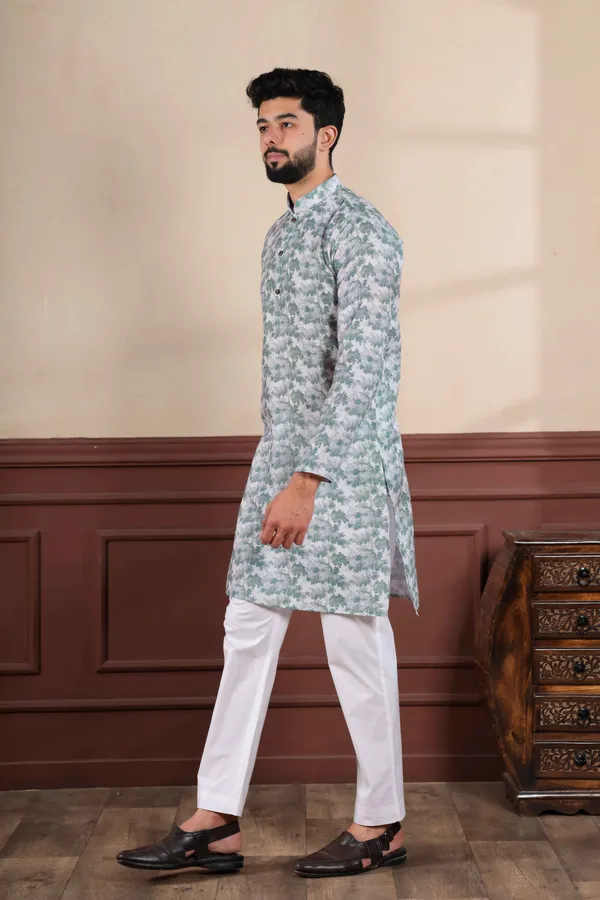Light_Green_Linen_Digital_Print_Kurta