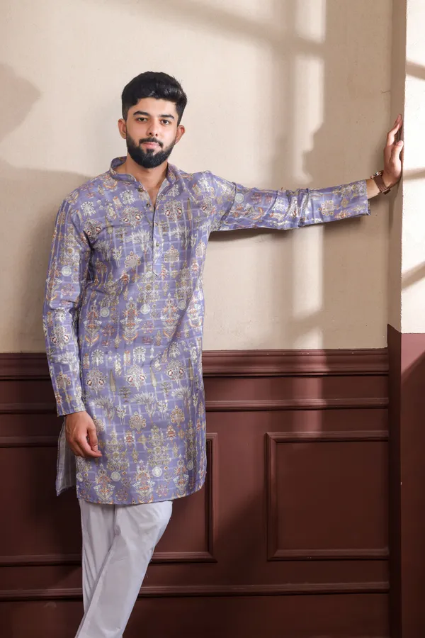 Lavender_Cotton_Digital_Print_Kurta