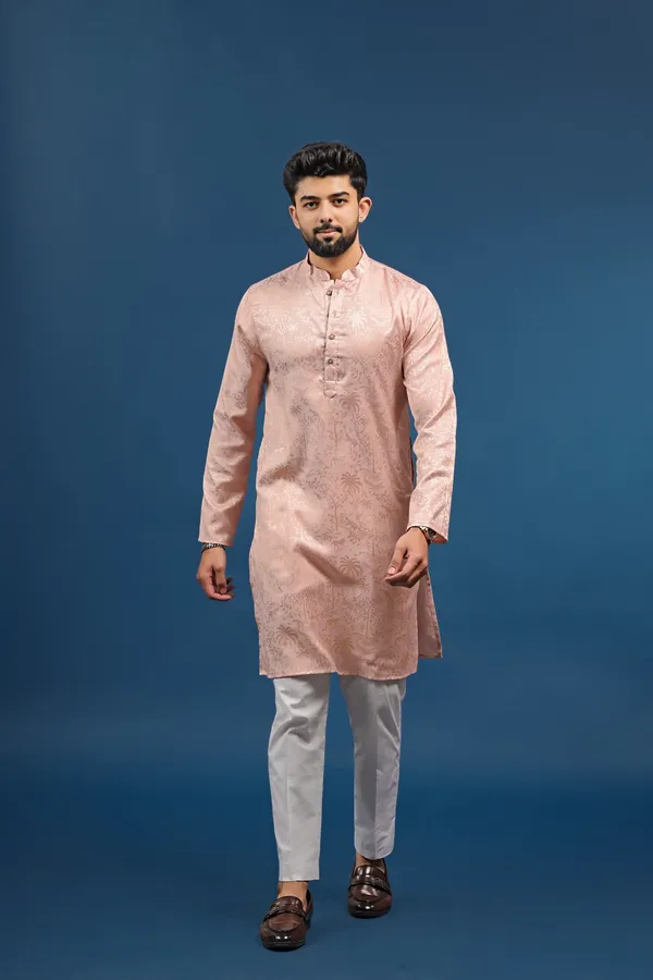Pink_Cotton_Silk_Jacquard_Texture_Ethnic_Set