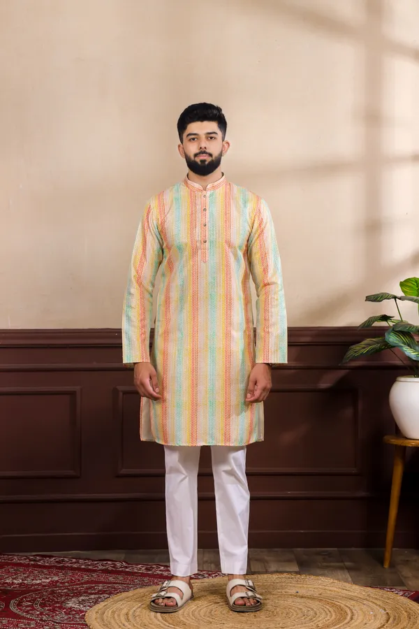 Multicolor_Silk_Sequin_Thread_With_Digital_Print_Kurta