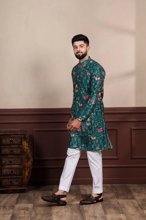 Dark_Green_Cotton_Digital_Print_Ethnic_Set