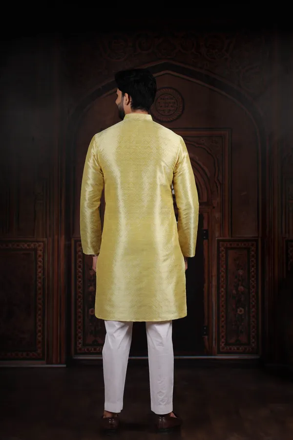 Light_Yellow_Silk_Jacquard_Woven_Textur_Ethnic_Set