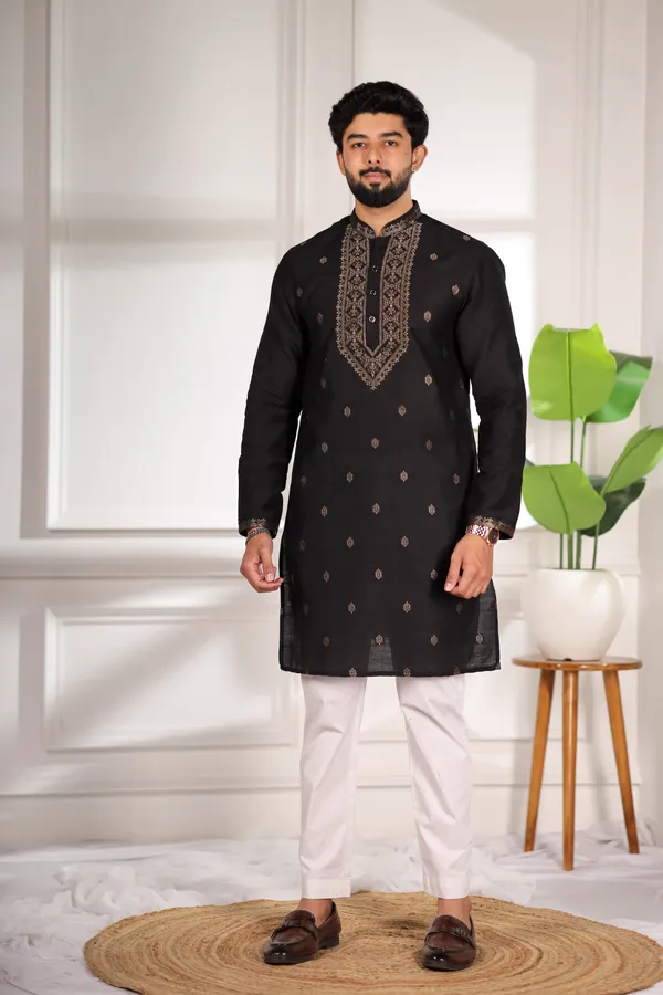 Black_Cotton_Resham_Neck_Work_Ethnic_Set