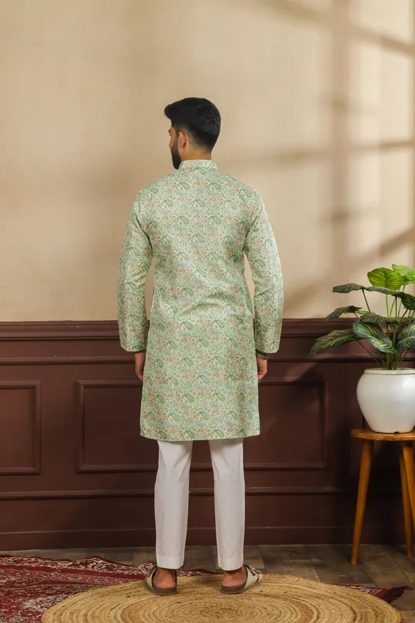 Light_Green_Sequin_Thread_With_Digital_Print_Kurta