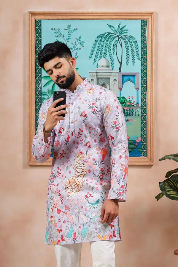 Lavender_Cotton_Zari_thread_Work_with_Animal_Print_Kurta