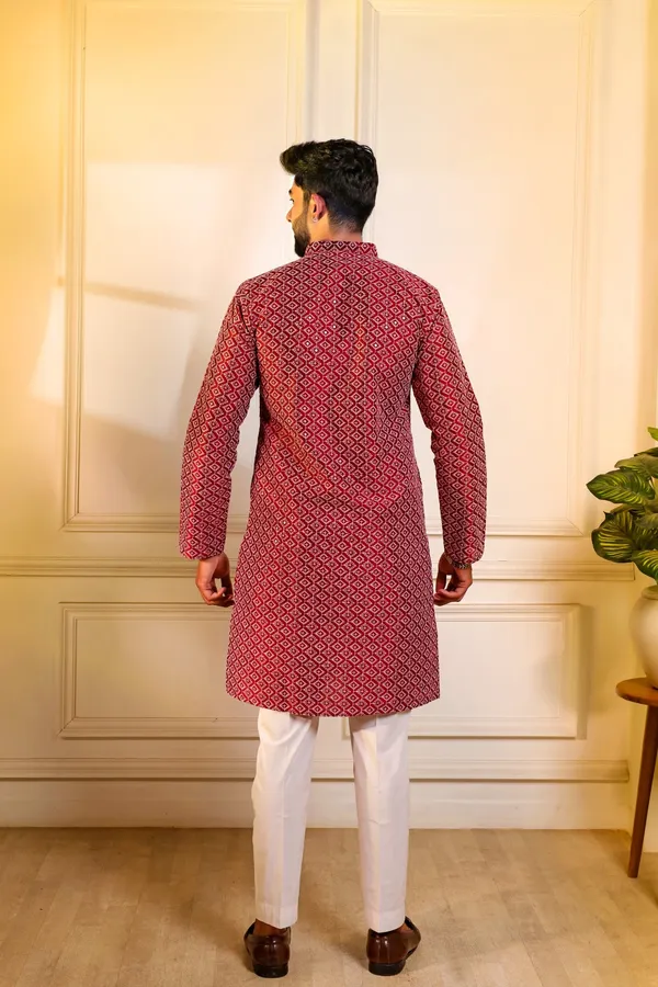 Maroon_Cotton_Silk_Embroidered_With_Sequins_Ethnic_Set