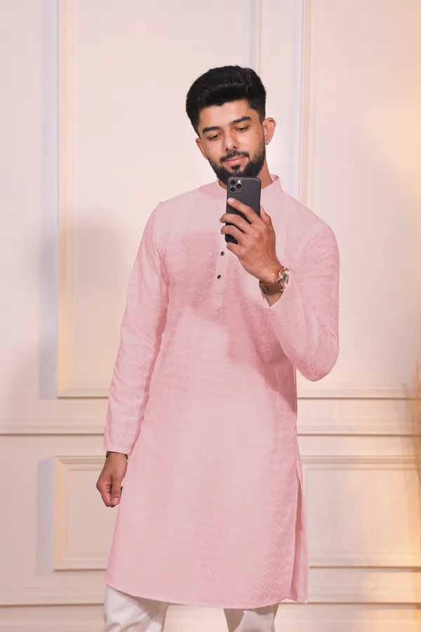 Pink_Rayon_Embroidered_with_sequins_Kurta