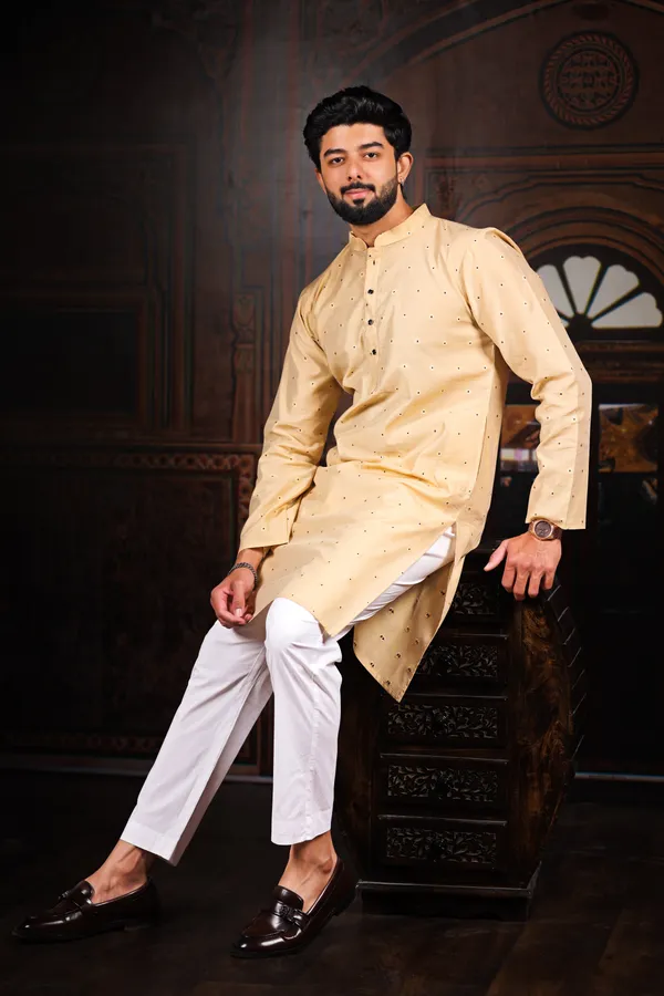 Biege_Cotton_Resham_Butti_Ethnic_Set
