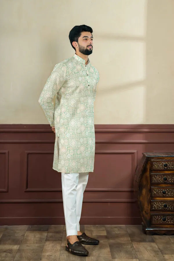 Light_Green_Linen_Digital_Print_Kurta