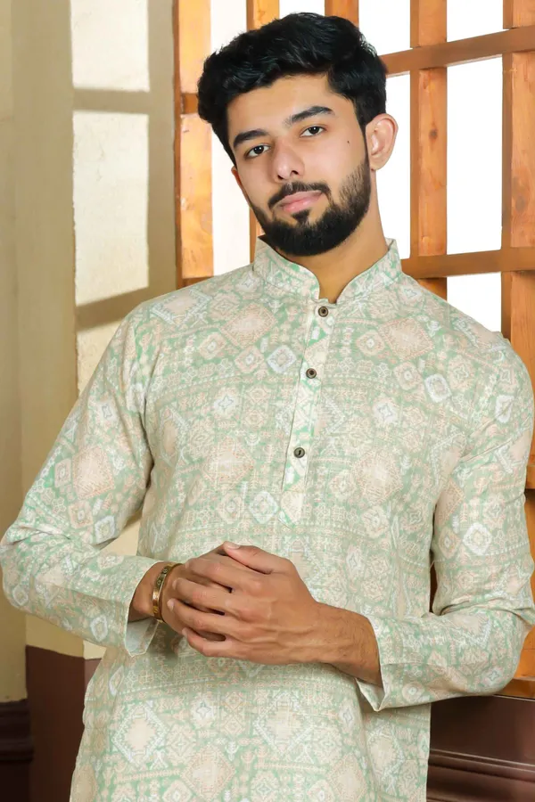 Light_Green_Linen_Digital_Print_Kurta