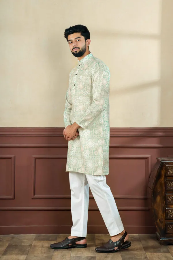 Light_Green_Linen_Digital_Print_Kurta