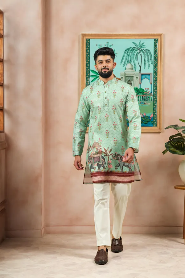 Pista__Cotton_Zari_thread_Work_with_Animal_Print_Ethnic_Set