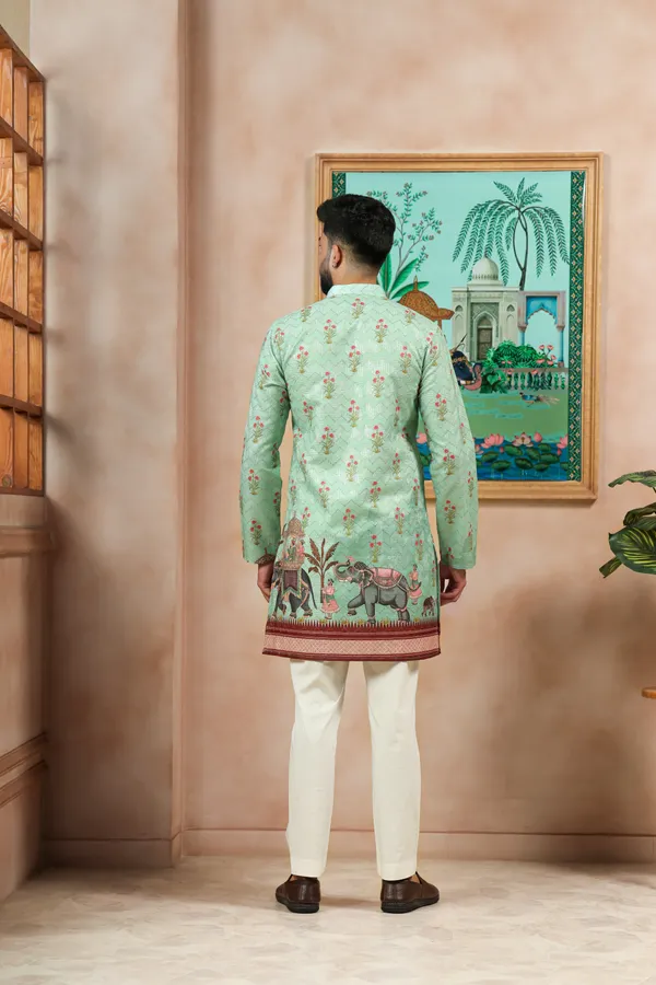 Pista__Cotton_Zari_thread_Work_with_Animal_Print_Ethnic_Set