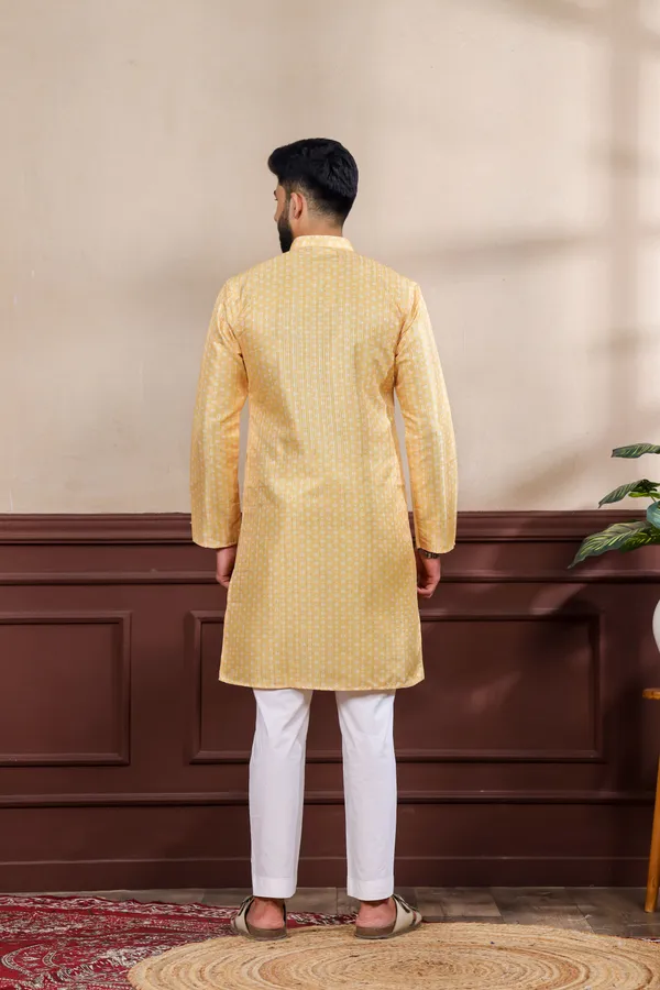 Yellow_Sequin_Thread_With_Digital_Print_Kurta