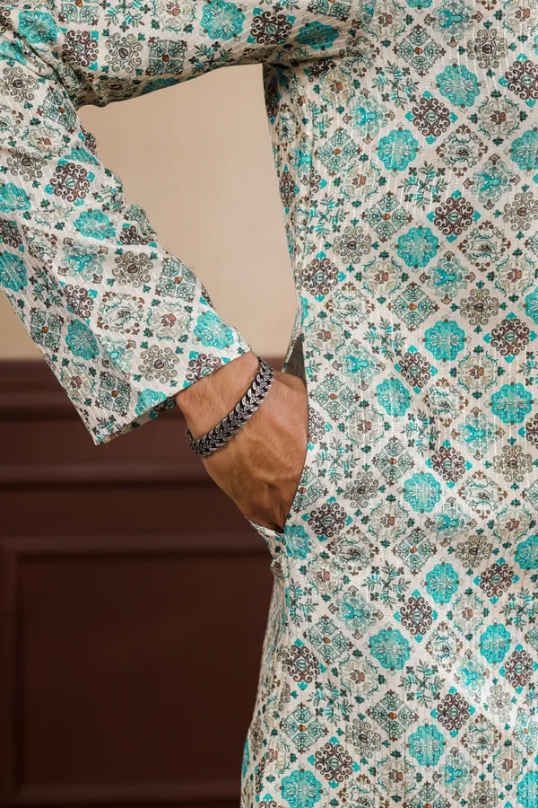 Navy_Silk_Sequin_Thread_With_Digital_Print_Kurta