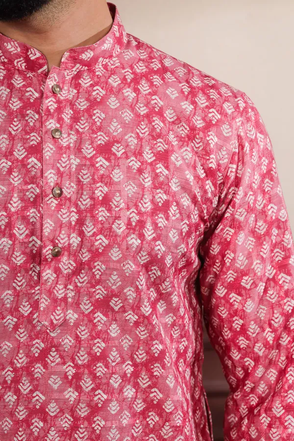 Maroon_Cotton_Digital_Print_Kurta