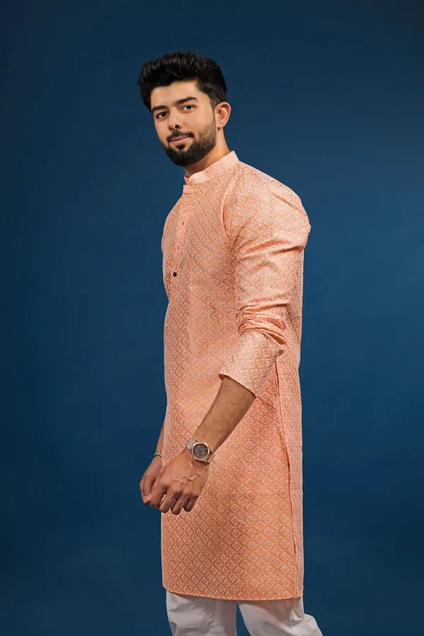 Peach_Cotton_Silk_Embroidered_With_Sequins_Ethnic_Set