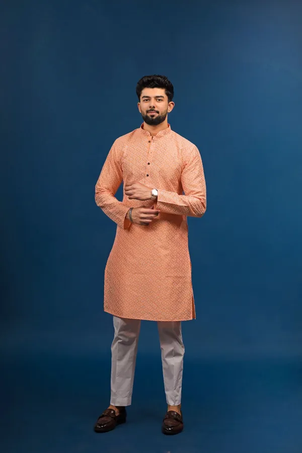 Peach_Cotton_Silk_Embroidered_With_Sequins_Ethnic_Set