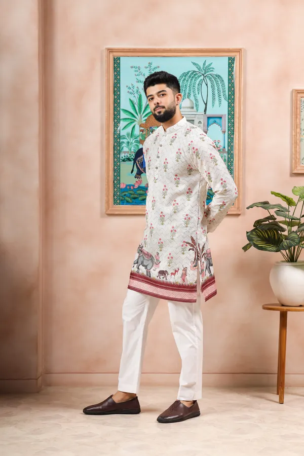 Cream_Cotton_Zari_thread_Work_with_Animal_Print_Ethnic_Set