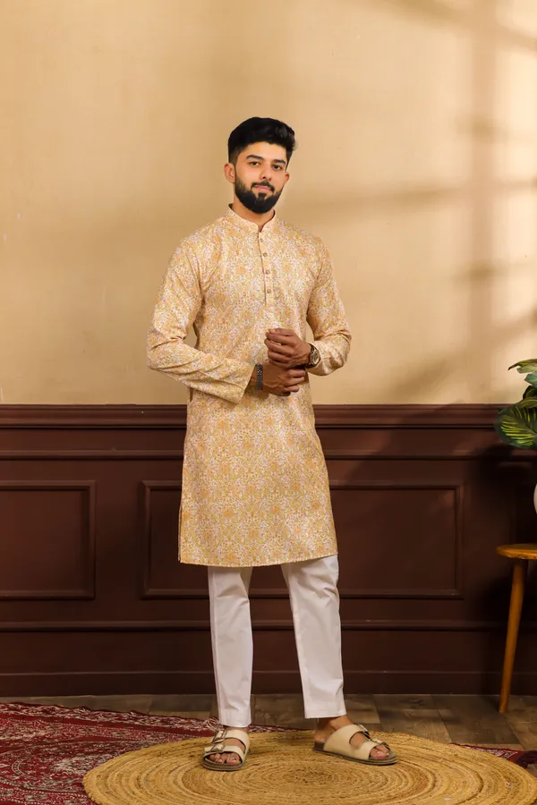 Yellow_Silk_Sequin_Thread_With_Digital_Print_Kurta