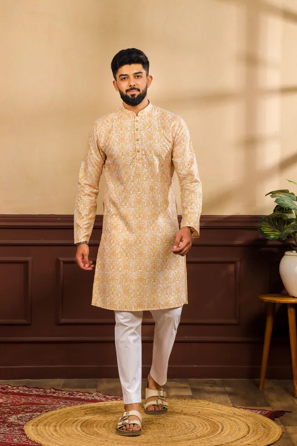 Yellow_Silk_Sequin_Thread_With_Digital_Print_Kurta