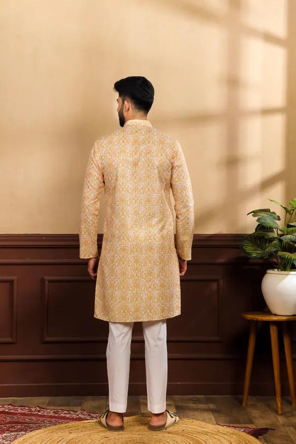 Yellow_Silk_Sequin_Thread_With_Digital_Print_Kurta