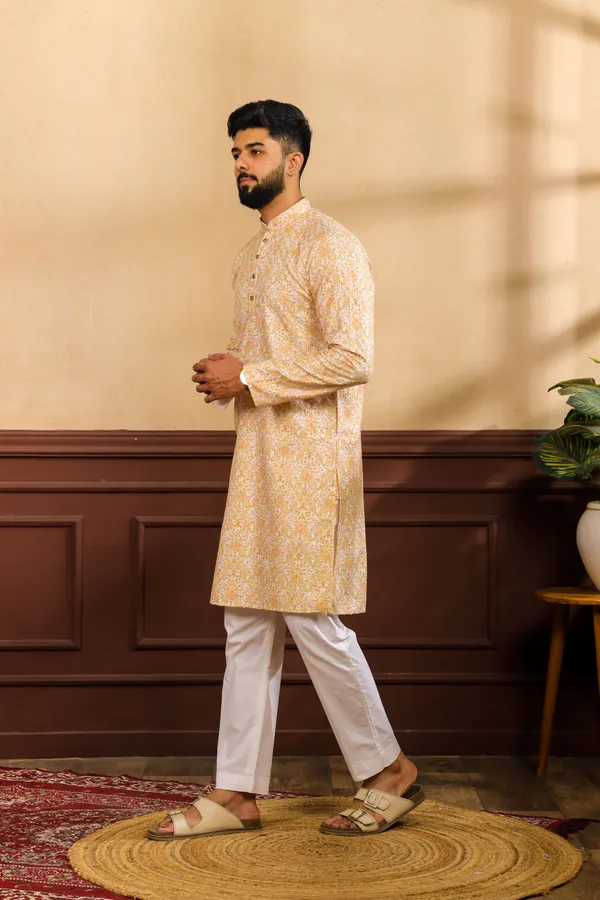 Yellow_Silk_Sequin_Thread_With_Digital_Print_Kurta