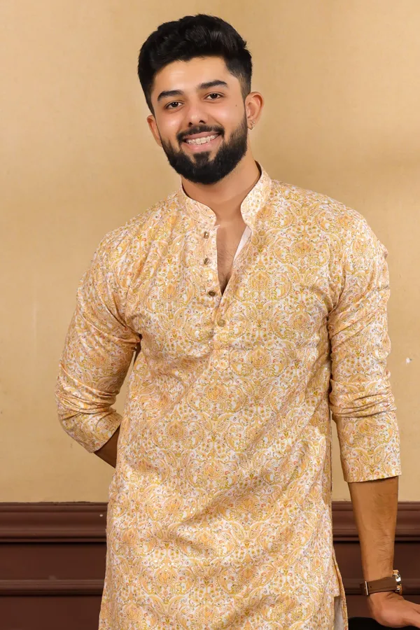Yellow_Silk_Sequin_Thread_With_Digital_Print_Kurta