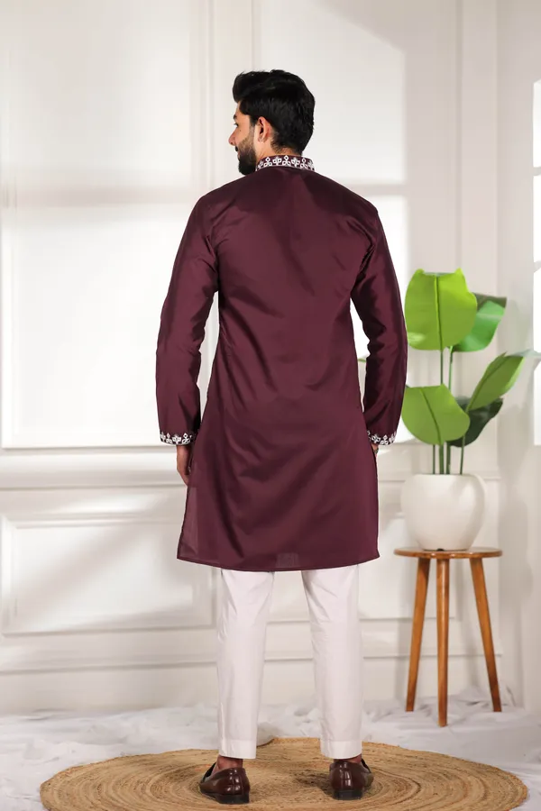 Purple_Cotton_Embroidered_Neck_with_Mirror_Work_Ethnic_Set