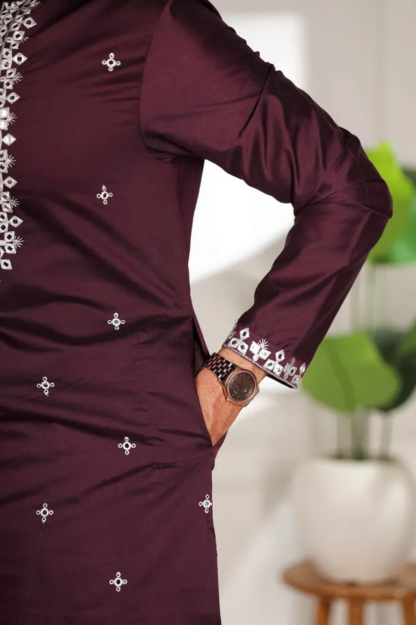 Purple_Cotton_Embroidered_Neck_with_Mirror_Work_Ethnic_Set