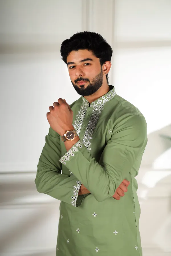 Light_Green_Cotton_Embroidered_Neck_with_Mirror_Work_Ethnic_Set