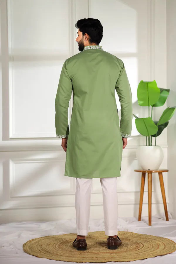 Light_Green_Cotton_Embroidered_Neck_with_Mirror_Work_Ethnic_Set