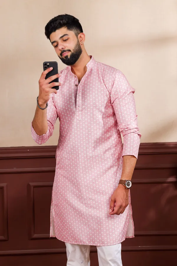 Pink_Sequin_Thread_With_Digital_Print_Kurta