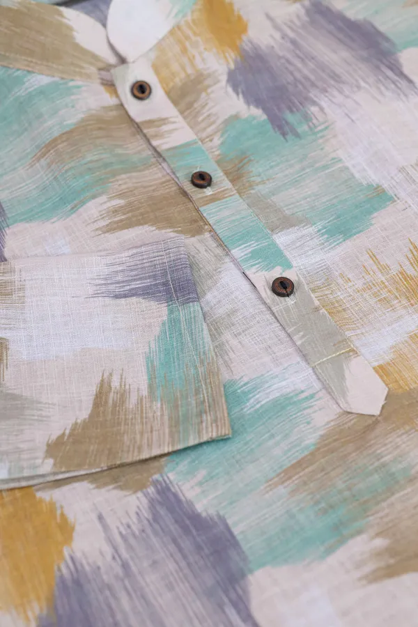 Cream_Linen_Digital_Print_Kurta