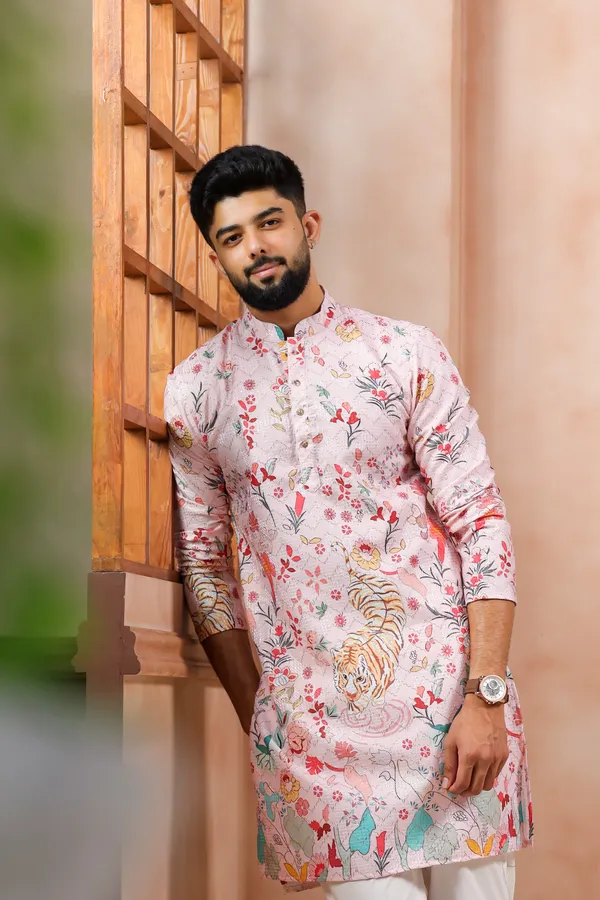 Pink_Cotton_Zari_thread_Work_with_Animal_Print_Kurta