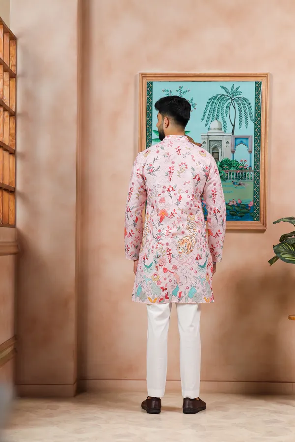 Pink_Cotton_Zari_thread_Work_with_Animal_Print_Kurta