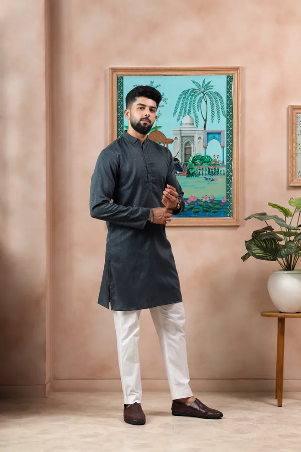 Grey_Cotton_Silk_Dobby_Texture_with_Sequins_Ethnic_Set