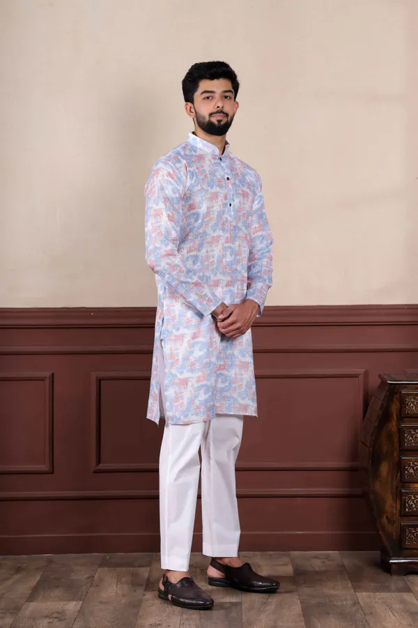 Lavender_Linen_Digital_Print_Kurta