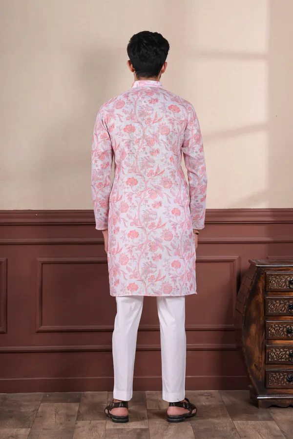 Pink_Linen_Digital_Print_Kurta