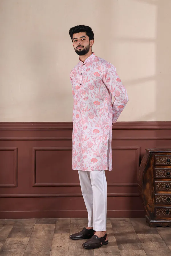 Pink_Linen_Digital_Print_Kurta