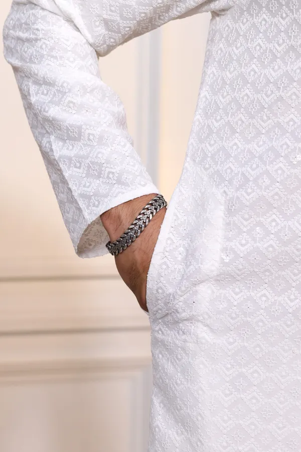 White_Rayon_Embroidered_with_sequins_Ethnic_Set
