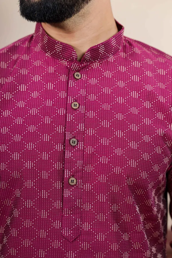 Wine_Cotton_Woven_Texture_Ethnic_Set