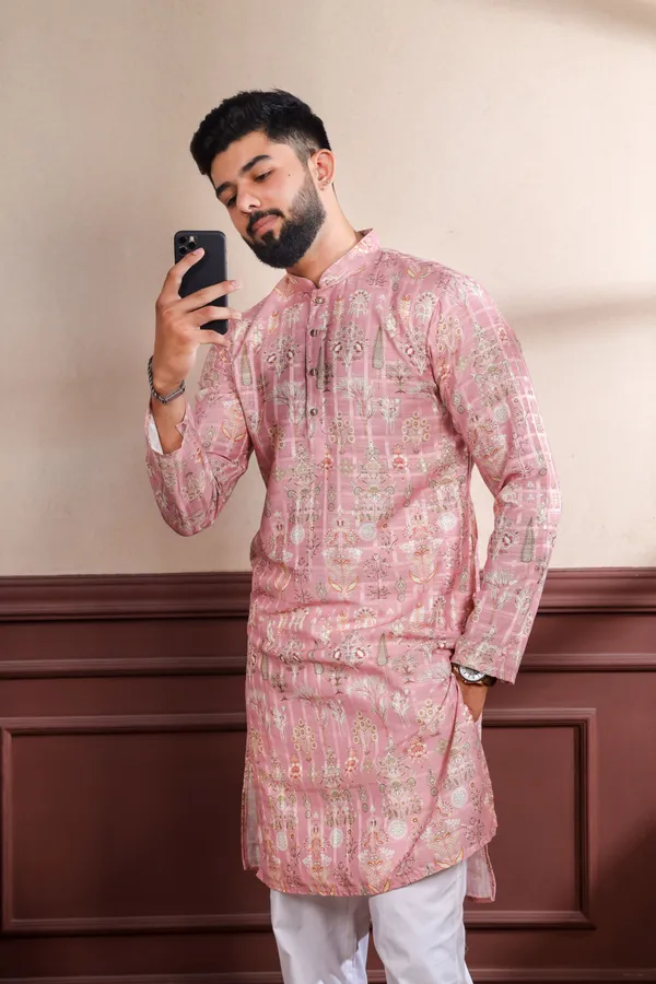 Pink_Cotton_Digital_Print_Kurta